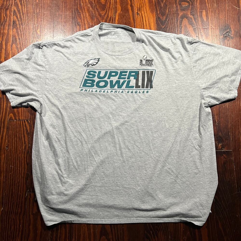 Fanatics 3XL NFL Graphic Tee Gray Regular